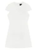 We11done short-sleeve mini dress - White