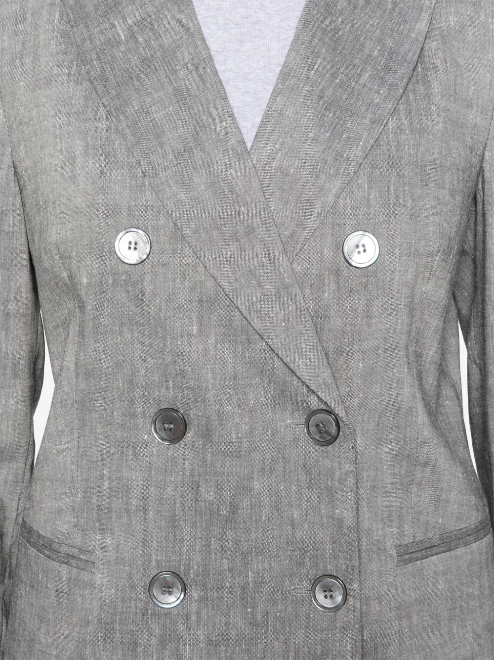 Peserico Blazer met puntige revers Grijs