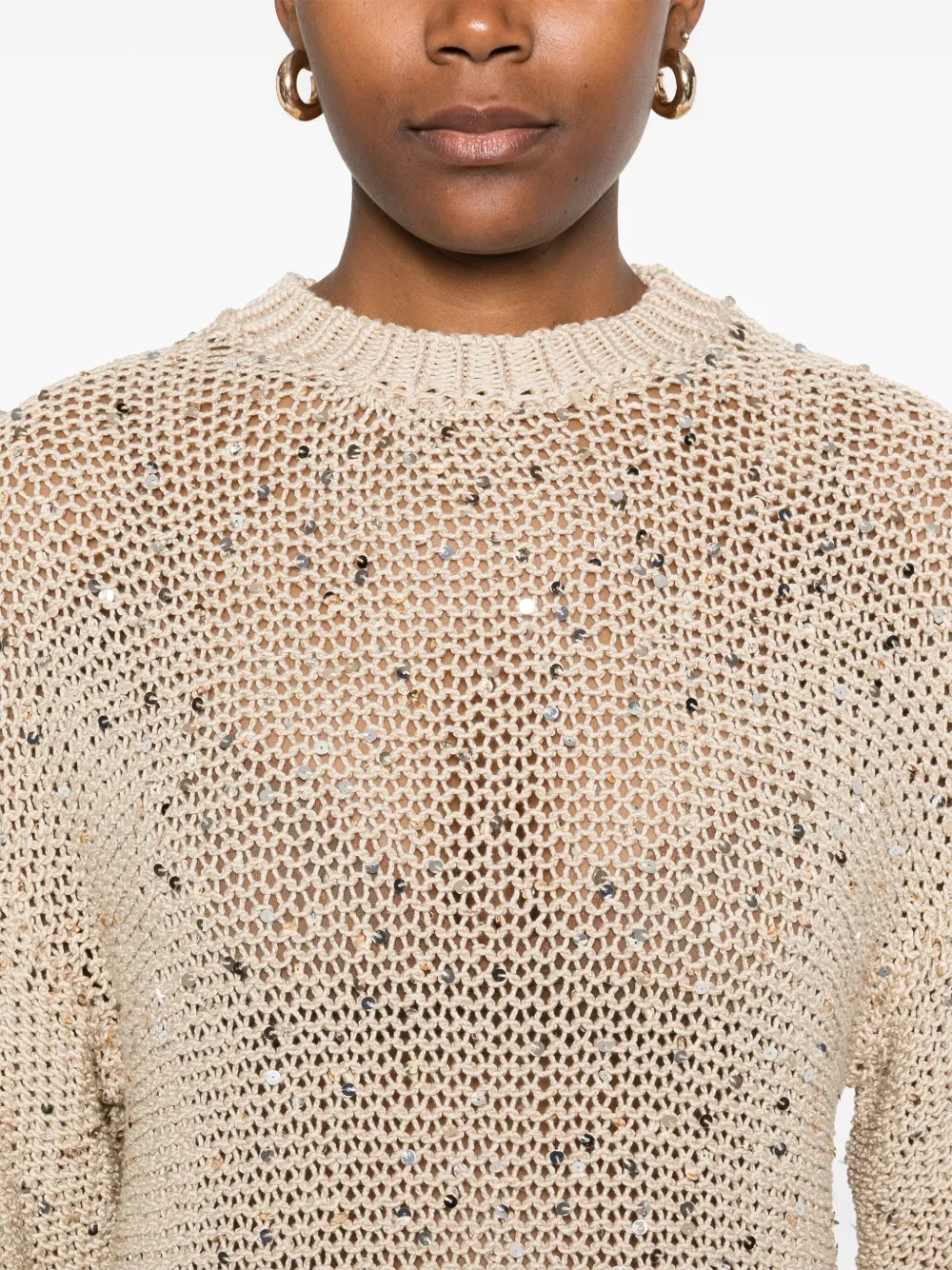 PESERICO SEQUIN-EMBELLISHED SWEATER