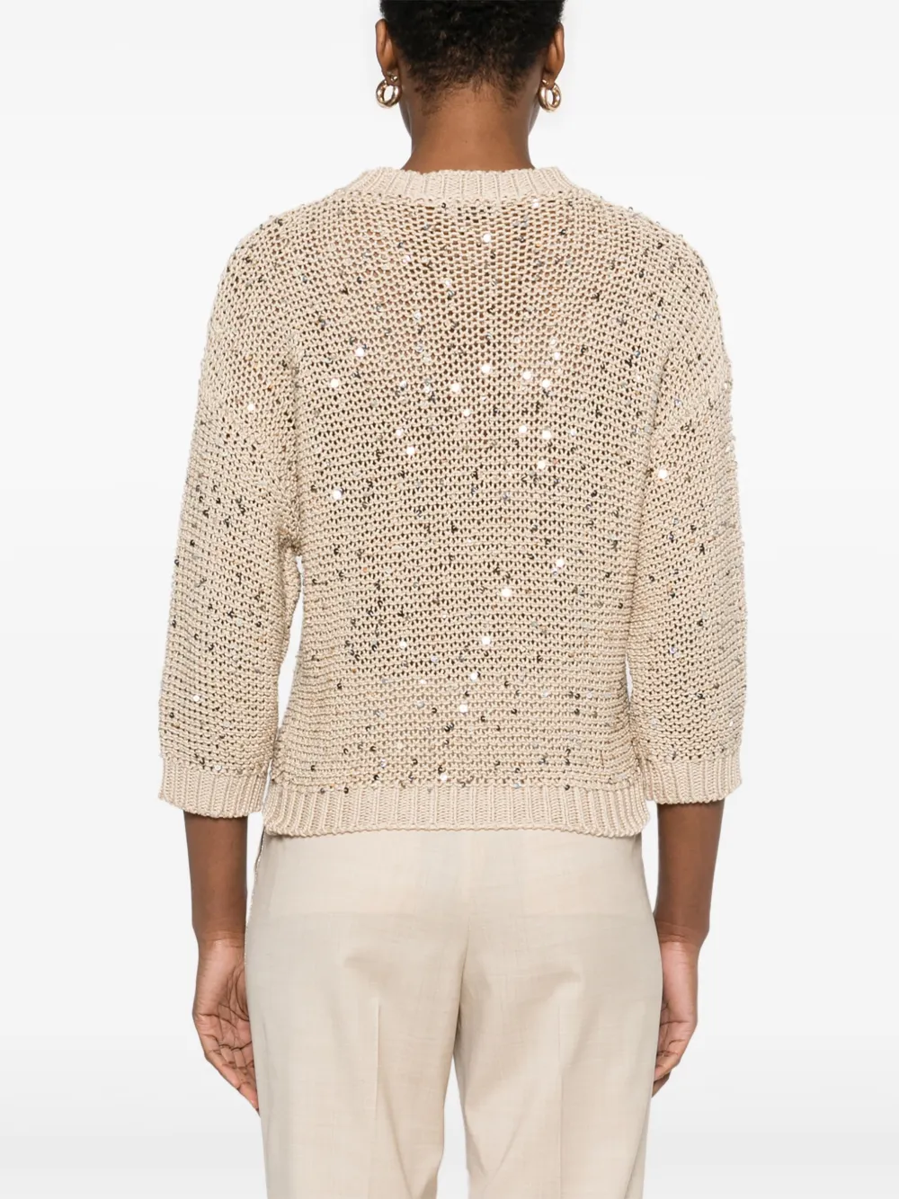 PESERICO SEQUIN-EMBELLISHED SWEATER