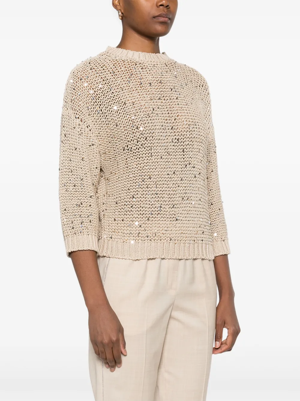 PESERICO SEQUIN-EMBELLISHED SWEATER