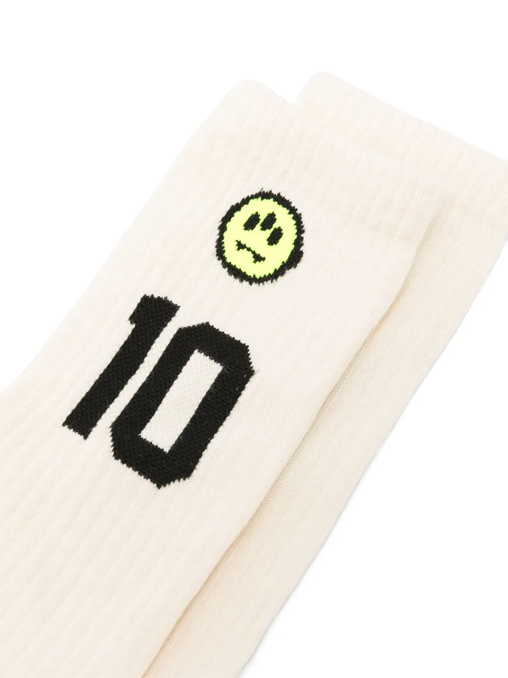 BARROW logo-intarsia socks - Beige