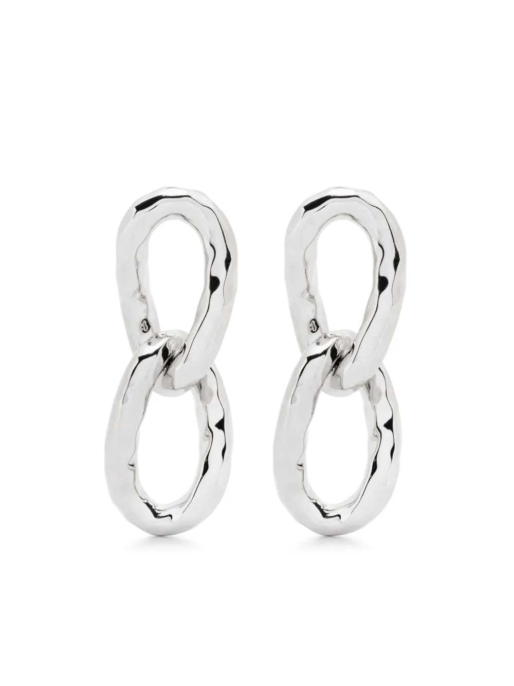 Jil Sander aretes de cadena | plateado | Image 1