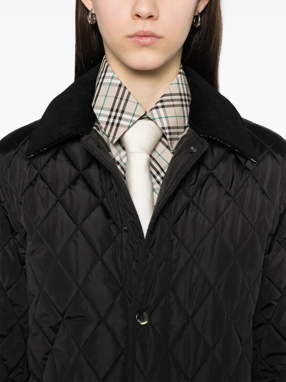 Burberry Gewatteerde parka Zwart