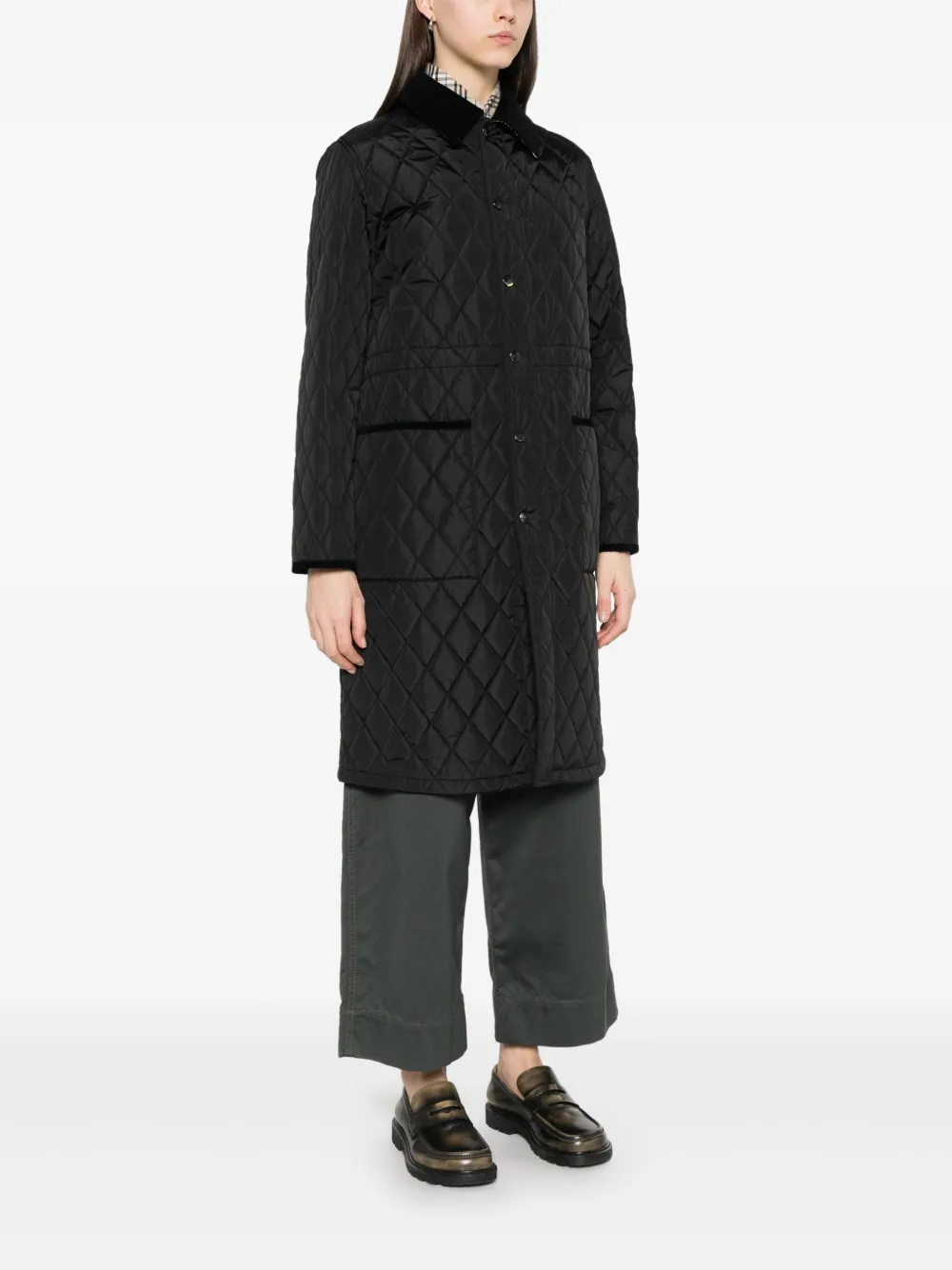 Burberry Gewatteerde parka Zwart