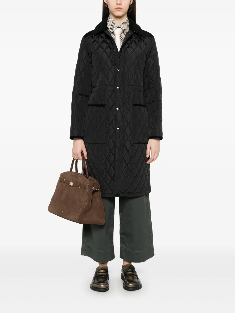 Burberry Gewatteerde parka Zwart