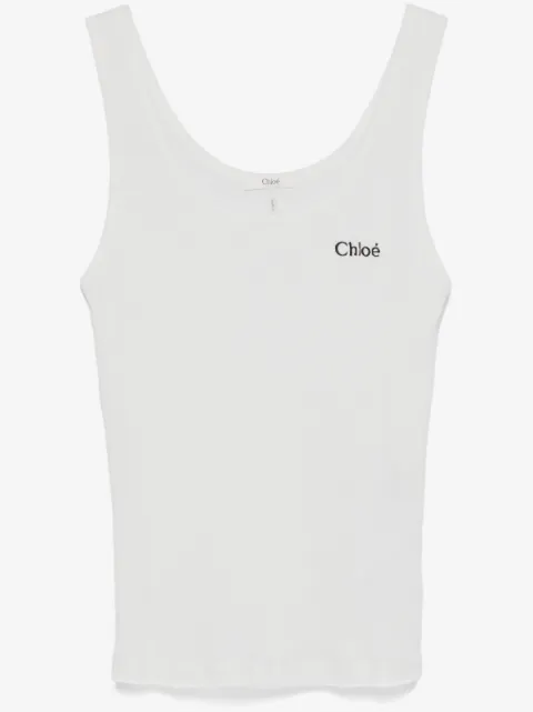 Chloé camiseta de tejido jersey