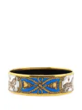 Hermès Pre-Owned 20th Century Wide Grand Apparat Enamel Bangle 62 costume bracelet - Blue