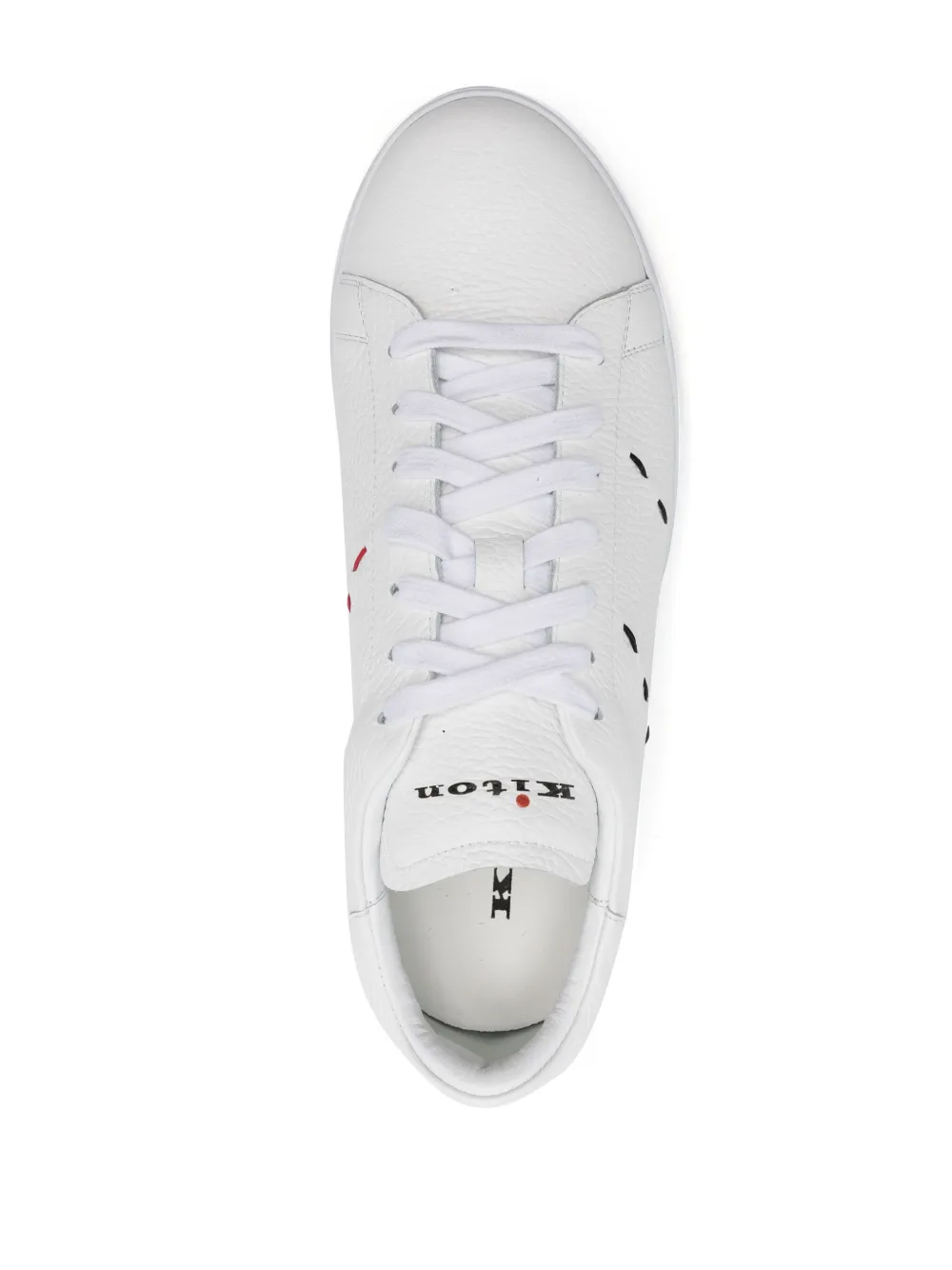 Kiton Sneakers met stiksel Wit