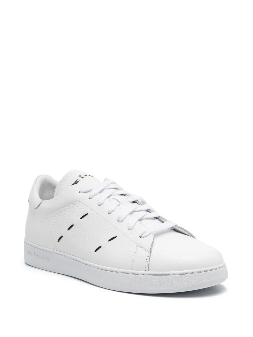 Kiton Sneakers met stiksel - Wit