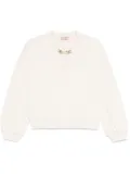TWINSET Oval T-chain sweatshirt - Neutrals
