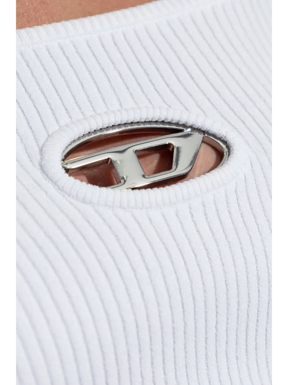 Diesel Top In Viscose Yarn From Responsibly Managed Forests In White