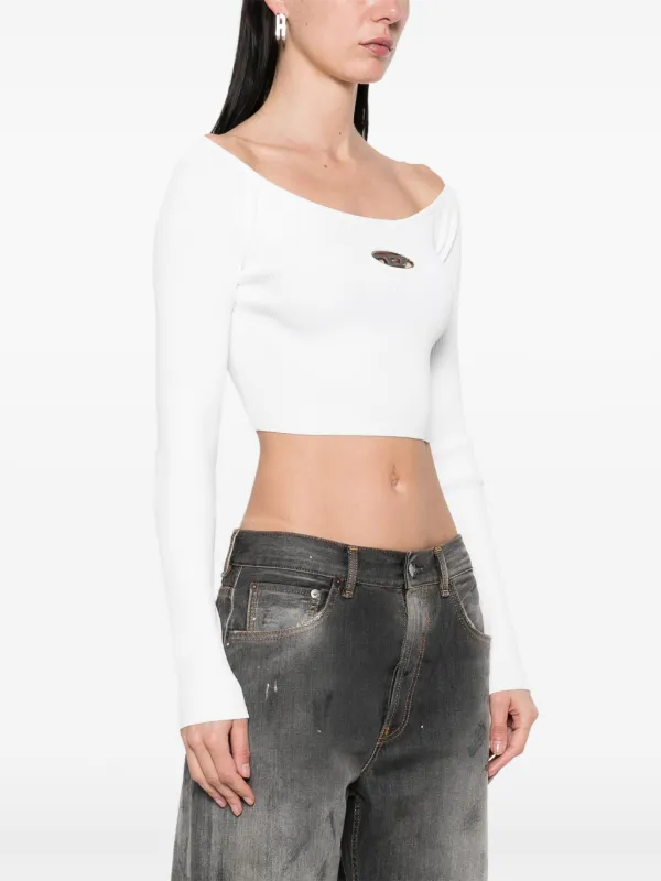 ◆DIESEL◆ M Vera T-shirt White A141890DLAX100 A141890DLAX10 Diesel M-Vera-Ls T-shirt | White | FARFETCH
