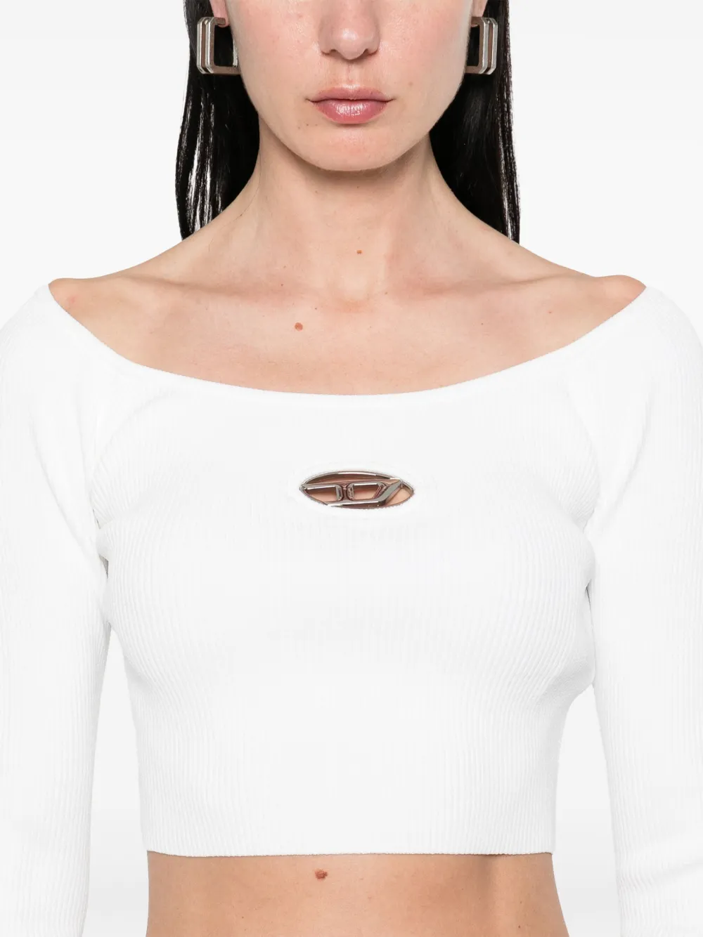 Diesel M-Vera-Ls T-shirt Wit