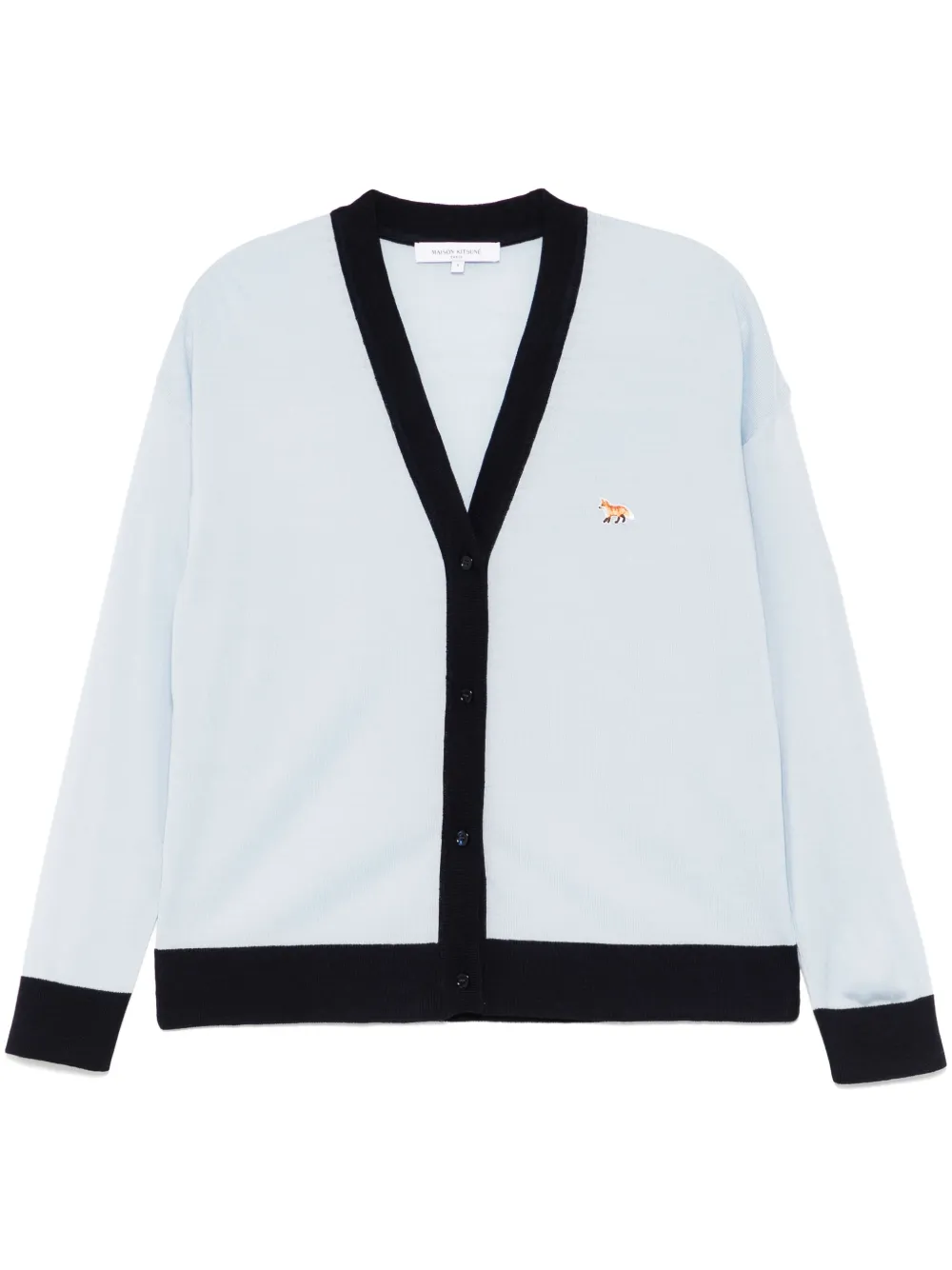 Maison Kitsuné Baby Fox カーディガン - ブルー Maison Kitsuné Baby Fox カーディガン - ブルー