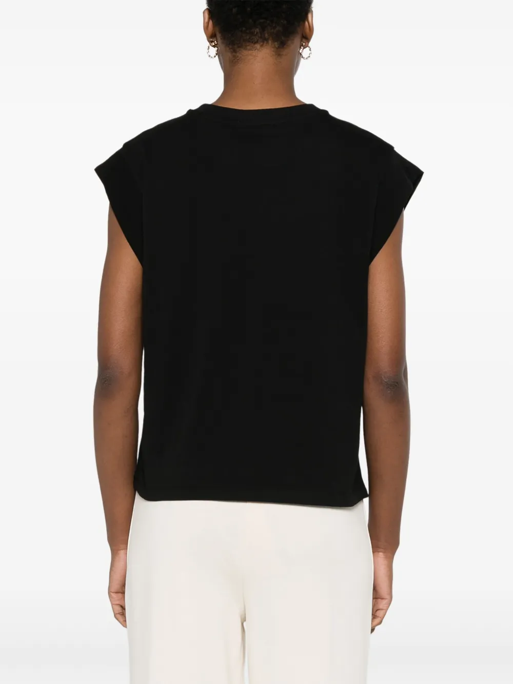 TWINSET T-shirt met bloemenapplicatie Zwart
