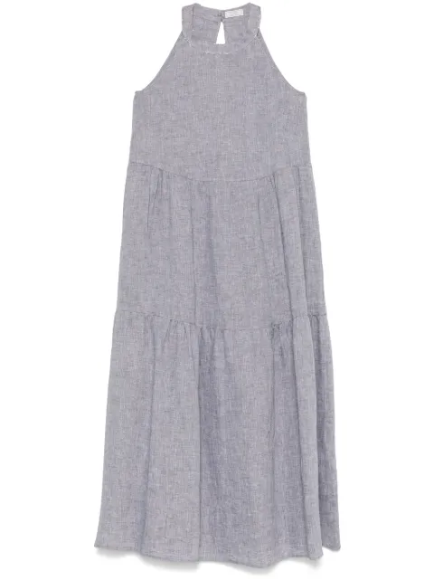 Peserico tiered midi dress 