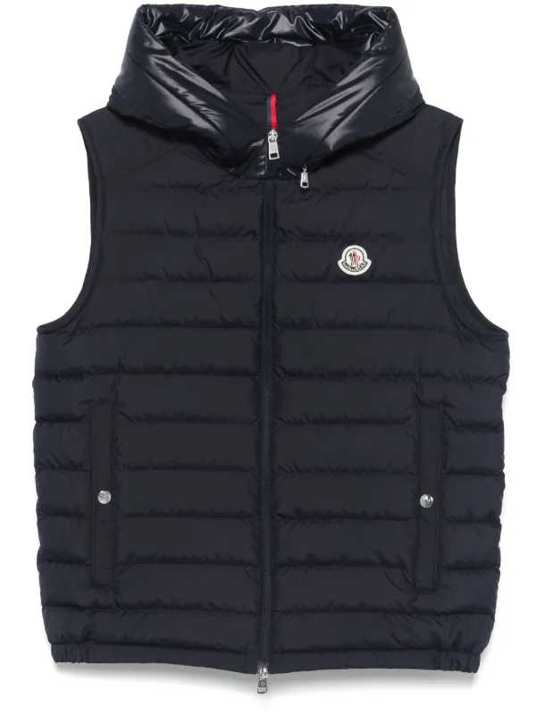Moncler Bourget ベスト | ブルー | FARFETCH JP