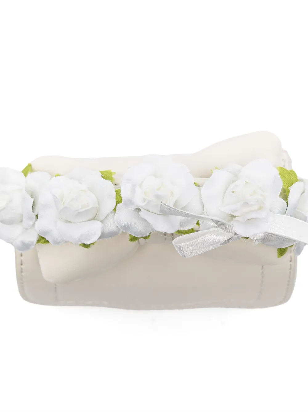 Monnalisa Mini-tas met roospatch Wit