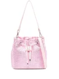 Monnalisa crystal-embellished bucket bag - Pink
