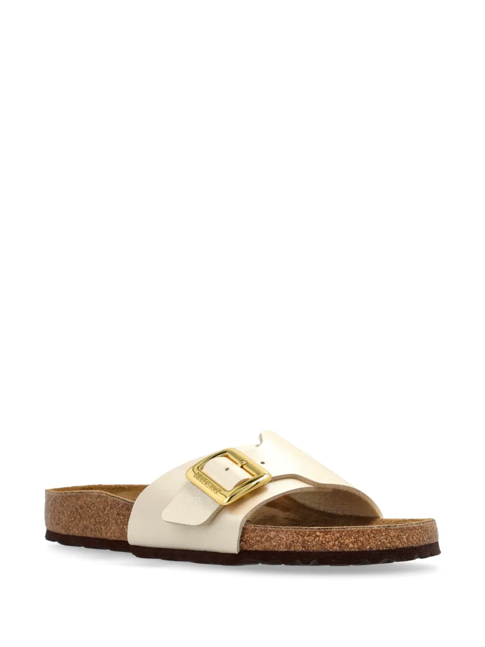 Birkenstock Catalina Cushion Buckle slides Neutrals