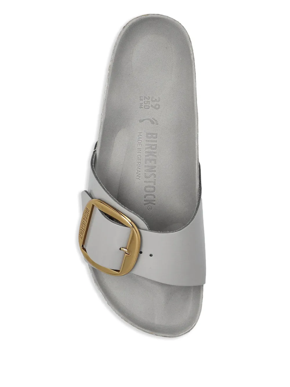 Birkenstock Madrid Big Buckle slides Grey