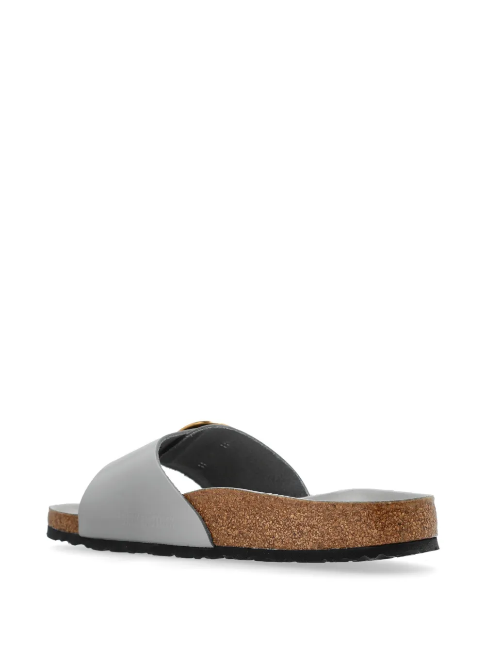 Birkenstock Madrid Big Buckle slides Grey