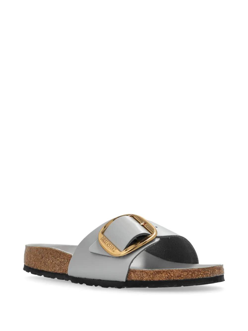 Birkenstock Madrid Big Buckle slides Grey