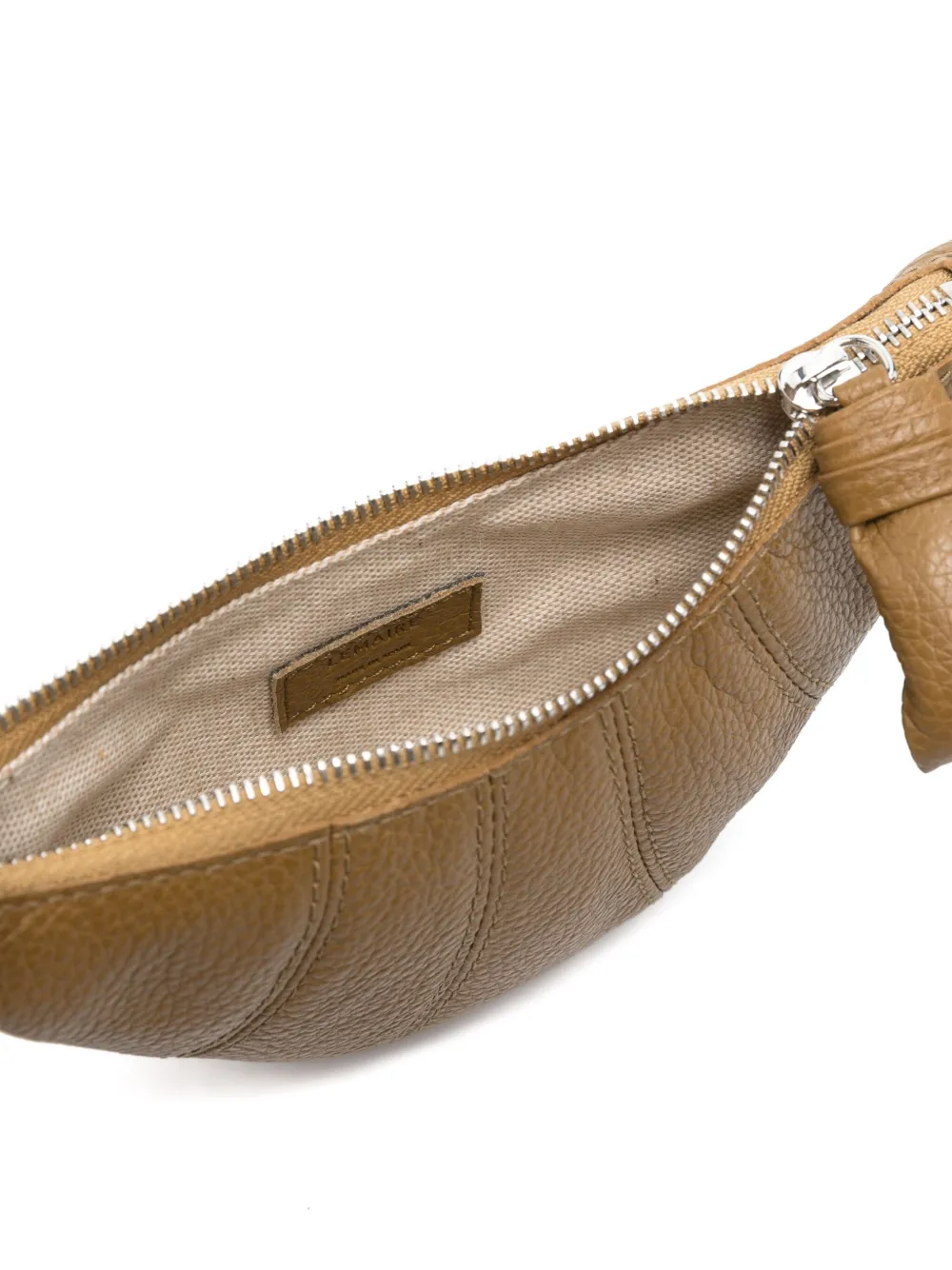 【未使用✨️】LEMAIRE CROISSANT COIN PURSE グリーン Croissant leather coin purse with strap in green - Lemaire