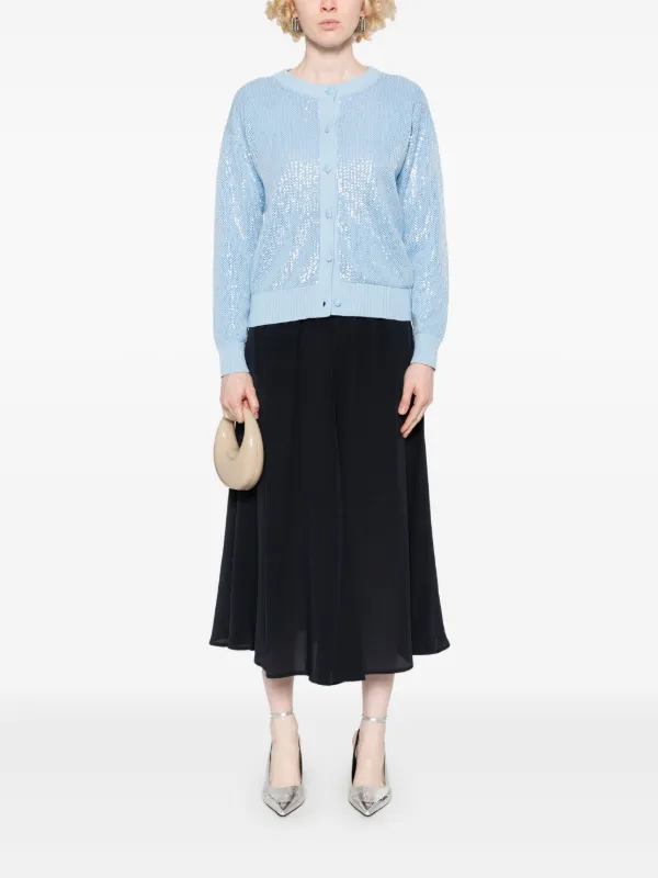 スカート PAROSH Women Mid Skirts D621136CO 046 BLUE P.A.R.O.S.H. Sweet Midi Skirt | Blue | FARFETCH
