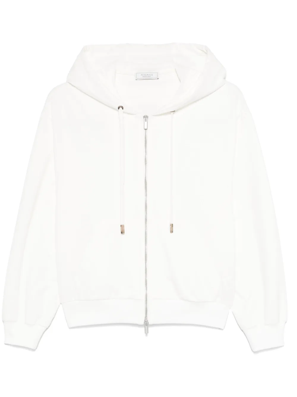 Peserico Hoodie met rits Wit