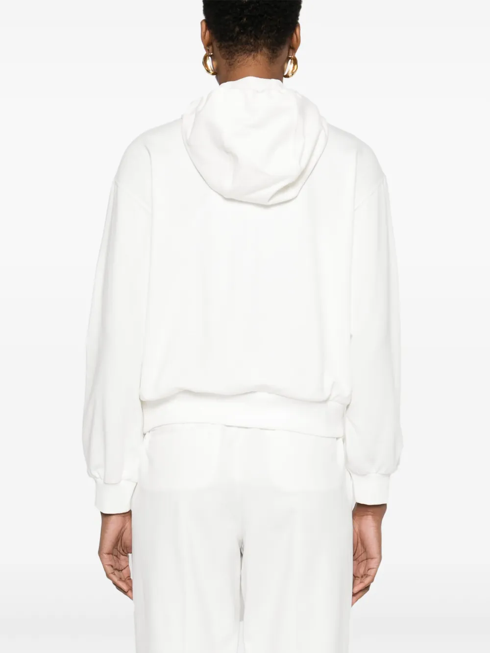 Peserico Hoodie met rits Wit