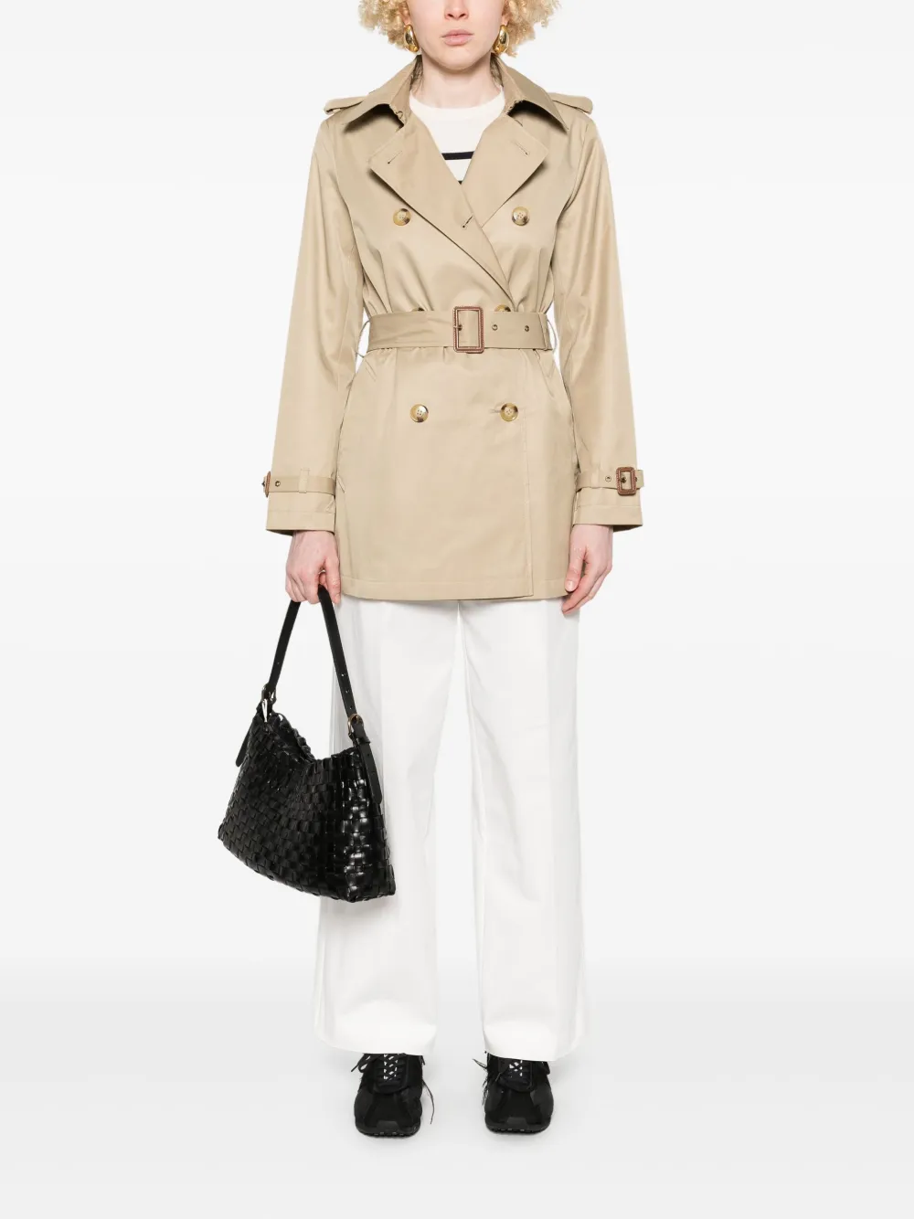 Lauren Ralph Lauren double-breasted belted trench coat - Beige