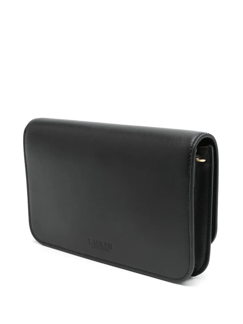 Lauren Ralph Lauren Leren mini tas Zwart