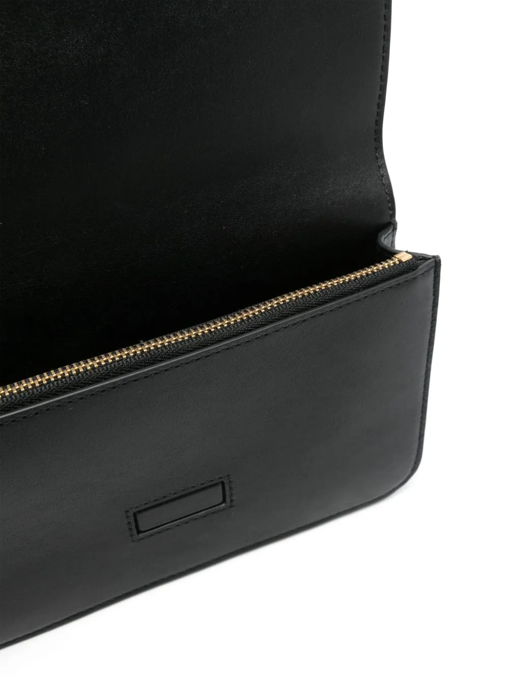 Lauren Ralph Lauren Leren mini tas Zwart