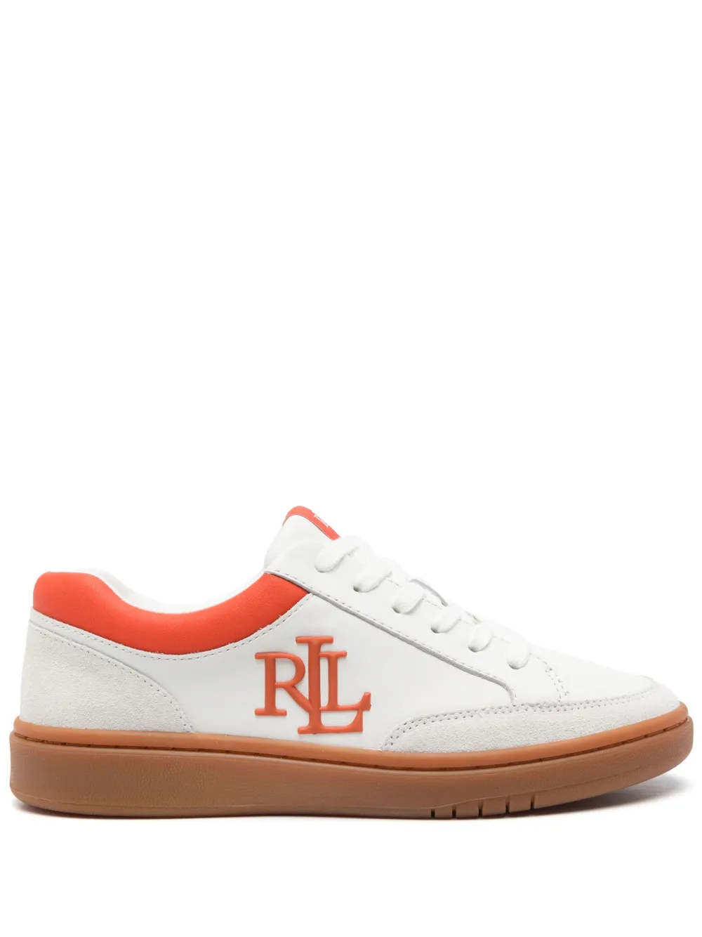 Lauren Ralph Lauren embossed-logo sneakers White