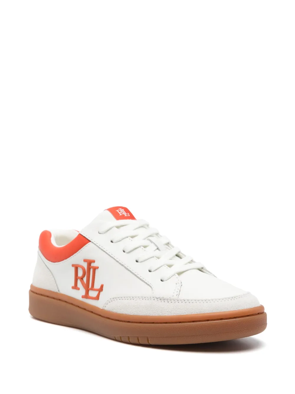 Lauren Ralph Lauren Sneakers met logo-reliëf - Wit