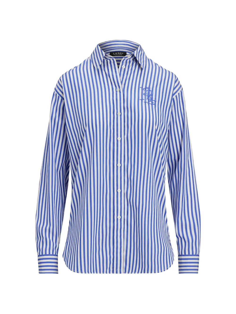 Lauren Ralph Lauren Camicia a righe in cotone - Blu