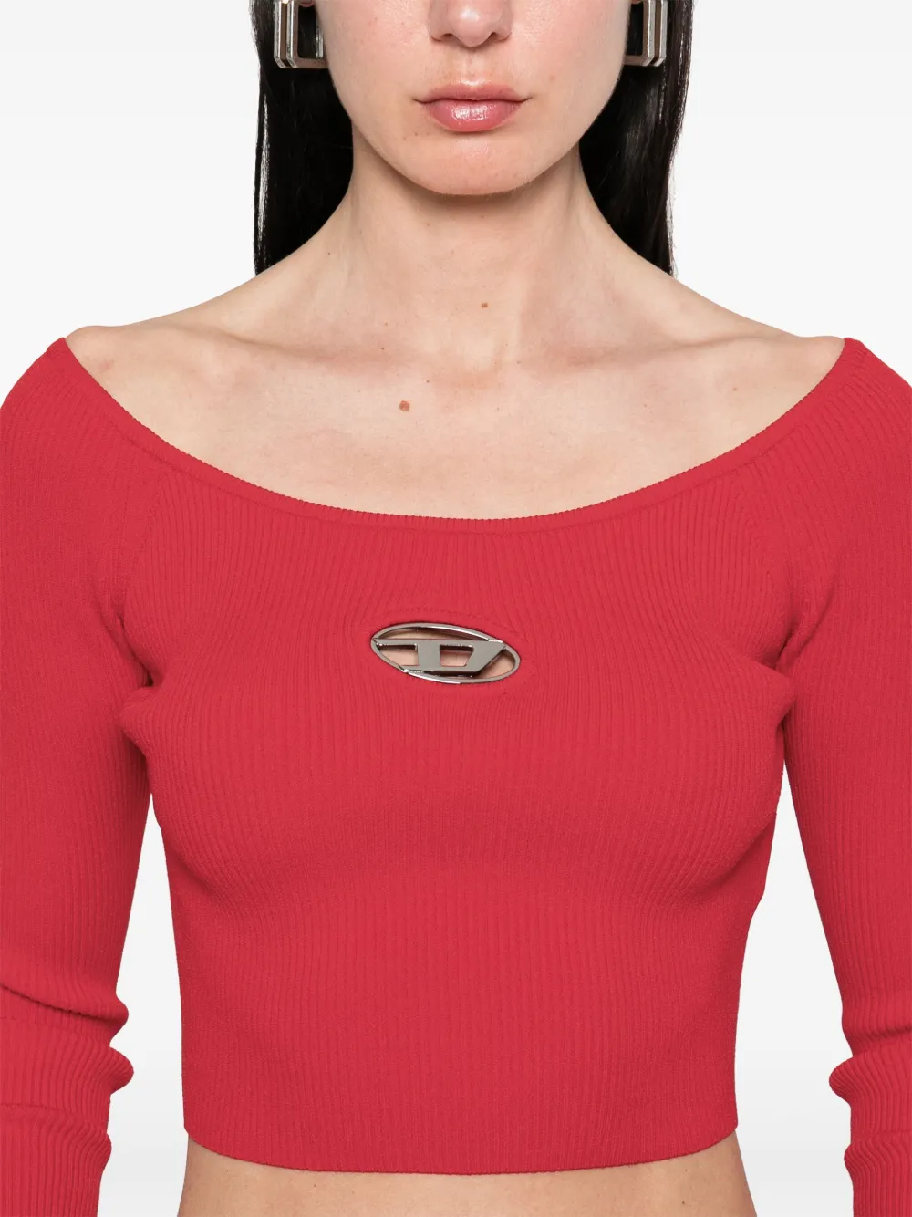 Diesel M-Vera-Ls T-shirt Rood