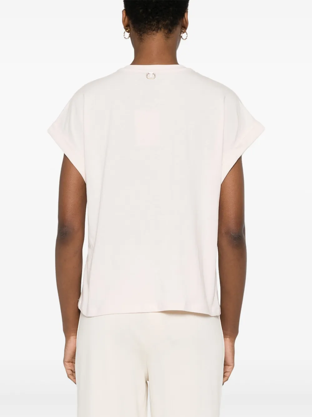 TWINSET LACE-DETAIL T-SHIRT