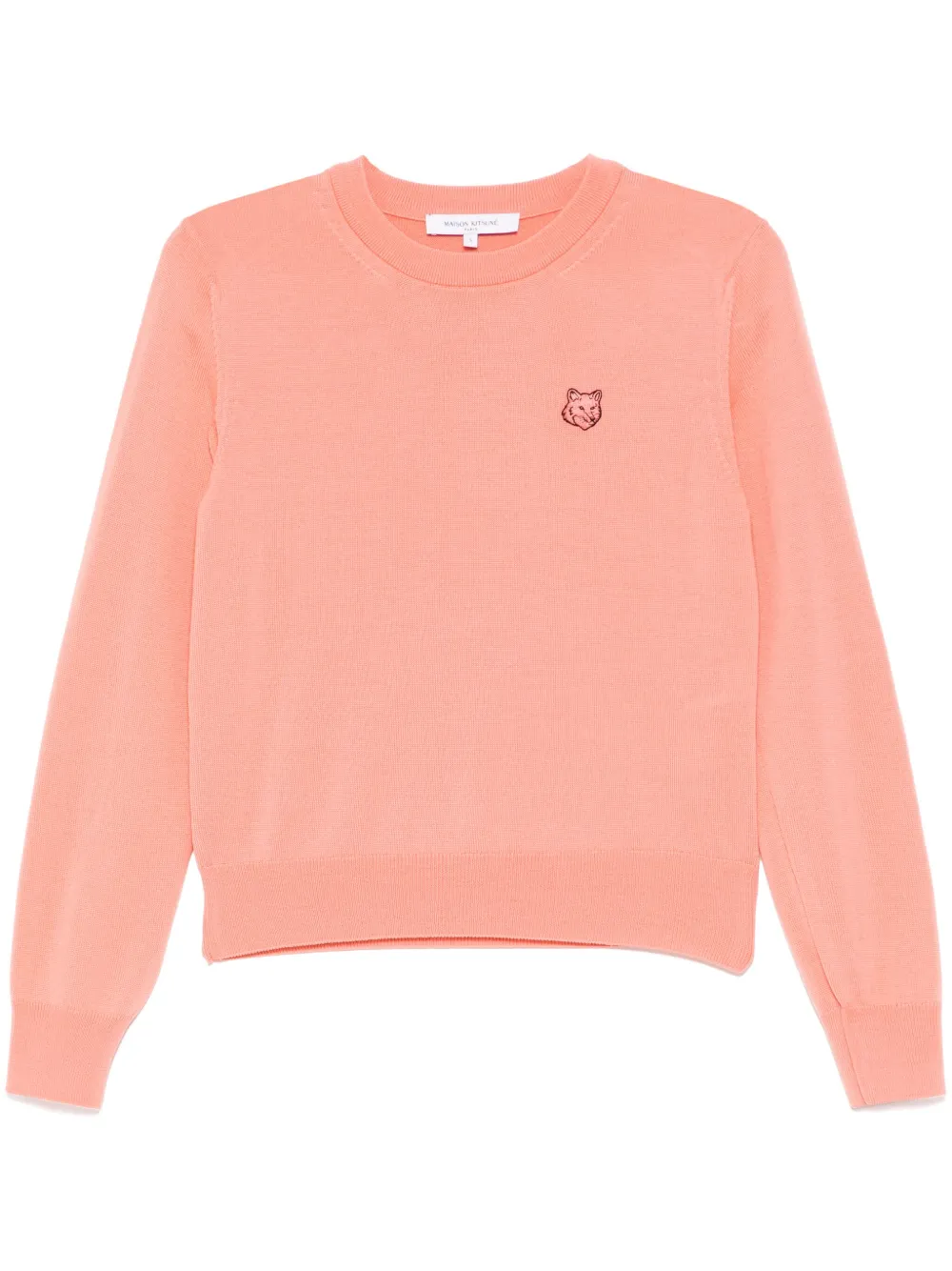 Maison Kitsuné Bold Fox Head Patch Regular Jumper In Red