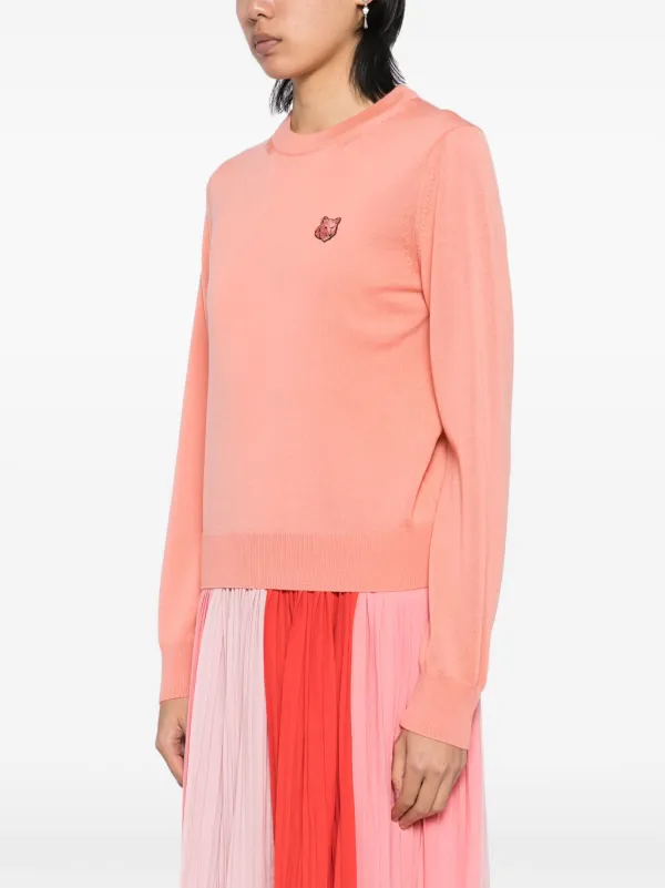 Maison Kitsuné Bold Fox Head Patch Jumper | Red | FARFETCH ZA
