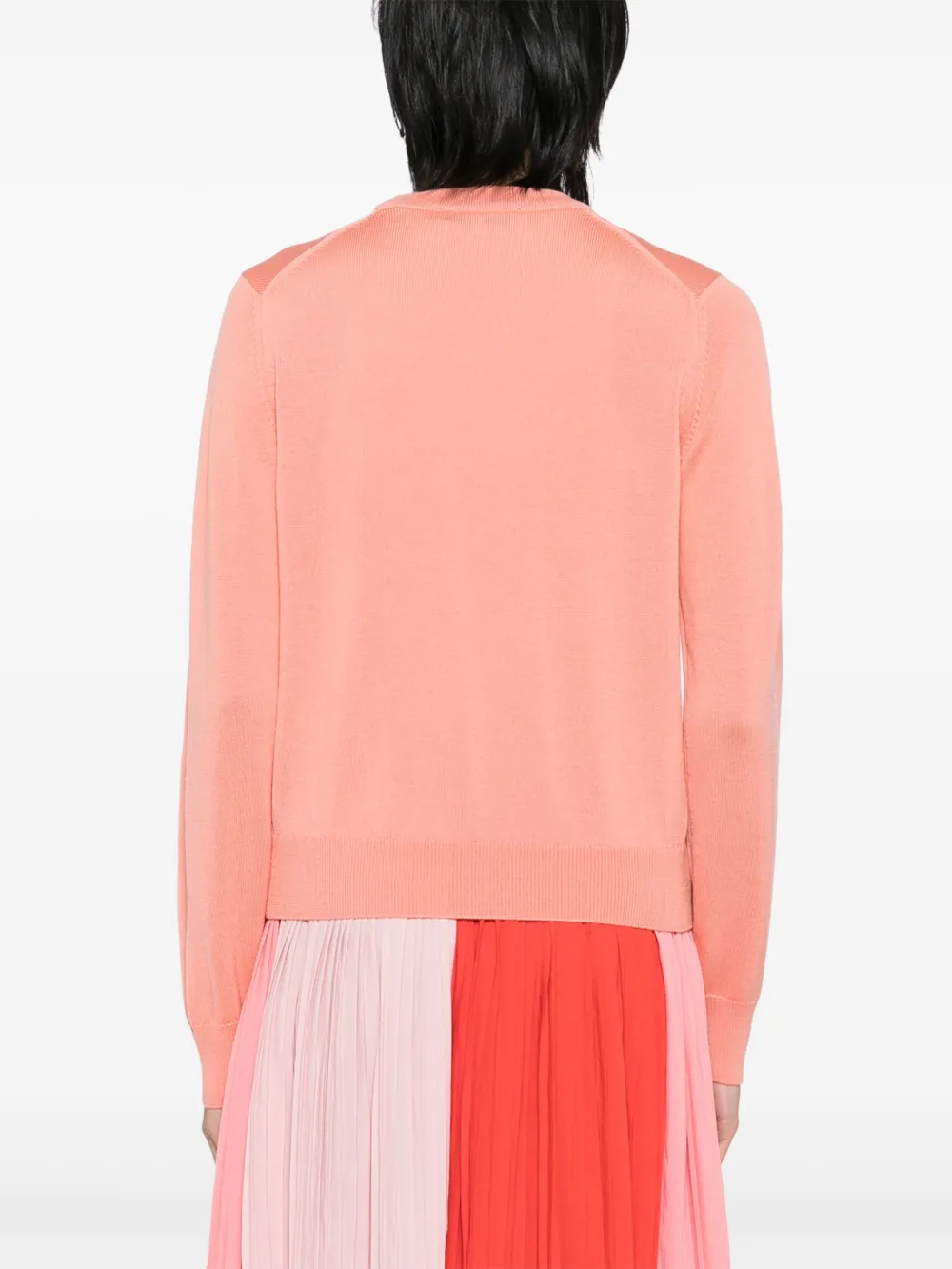 Maison Kitsuné Bold Fox Head Patch Regular Jumper In Red
