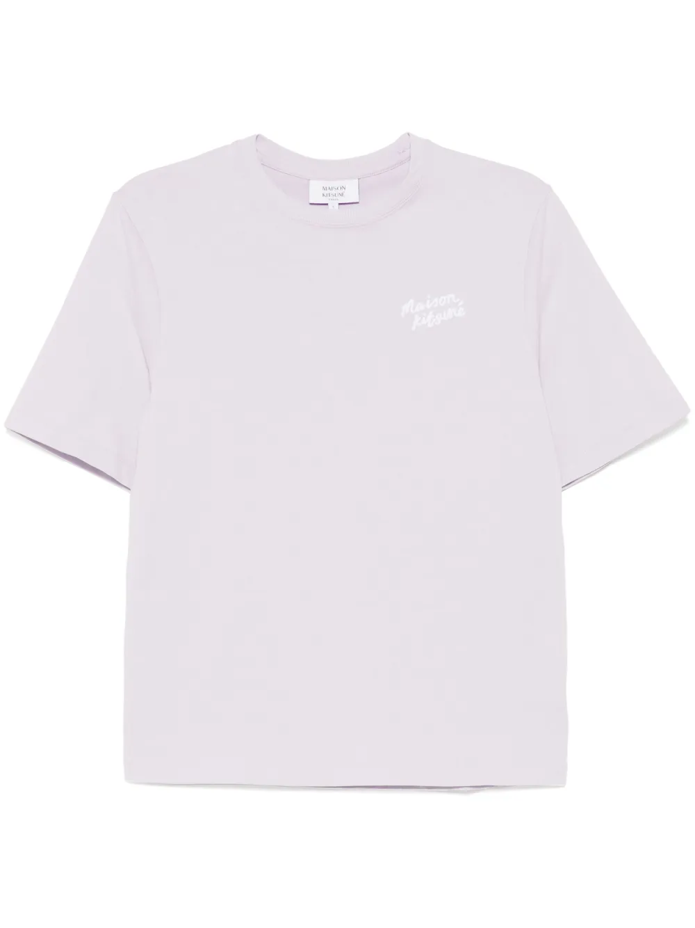 Maison Kitsuné Handwriting Comfort Tシャツ - パープル Maison Kitsuné Handwriting Comfort Tシャツ - パープル
