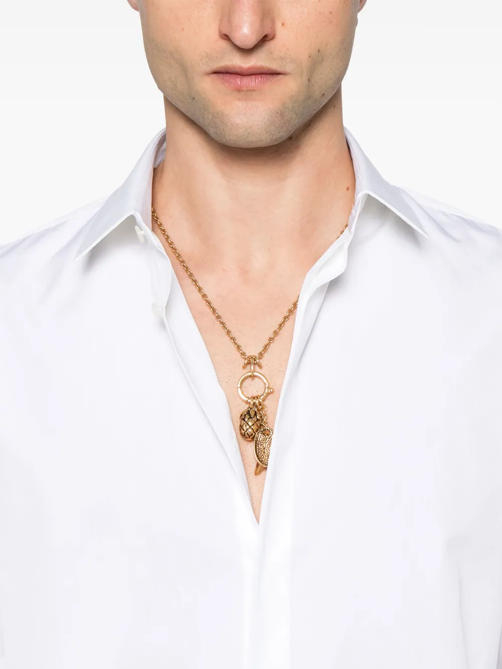 Saint Laurent Katoenen overhemd Wit