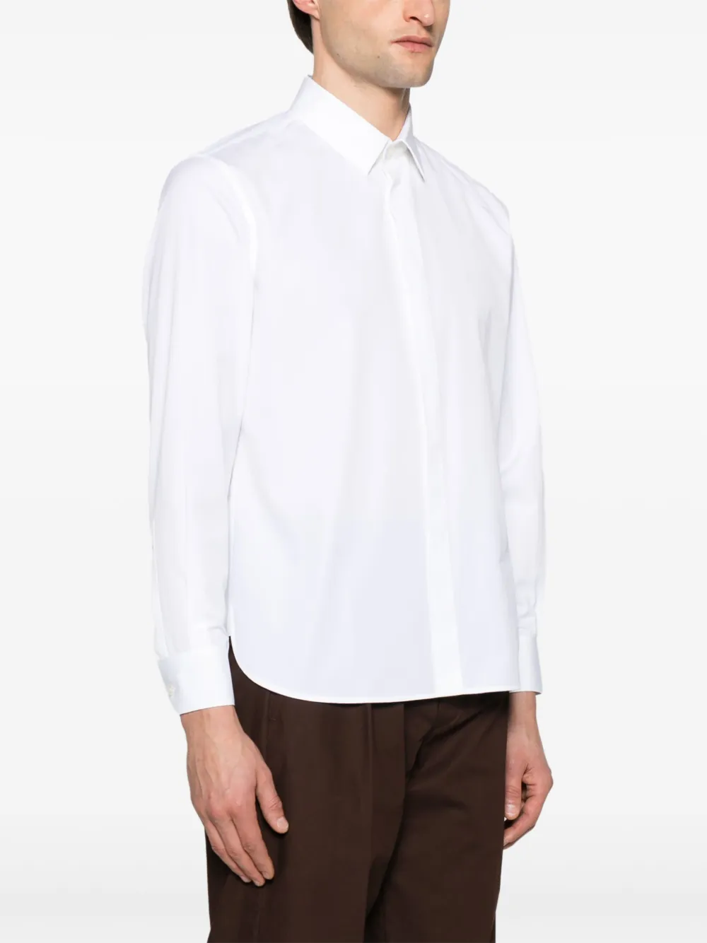 Saint Laurent Katoenen overhemd Wit