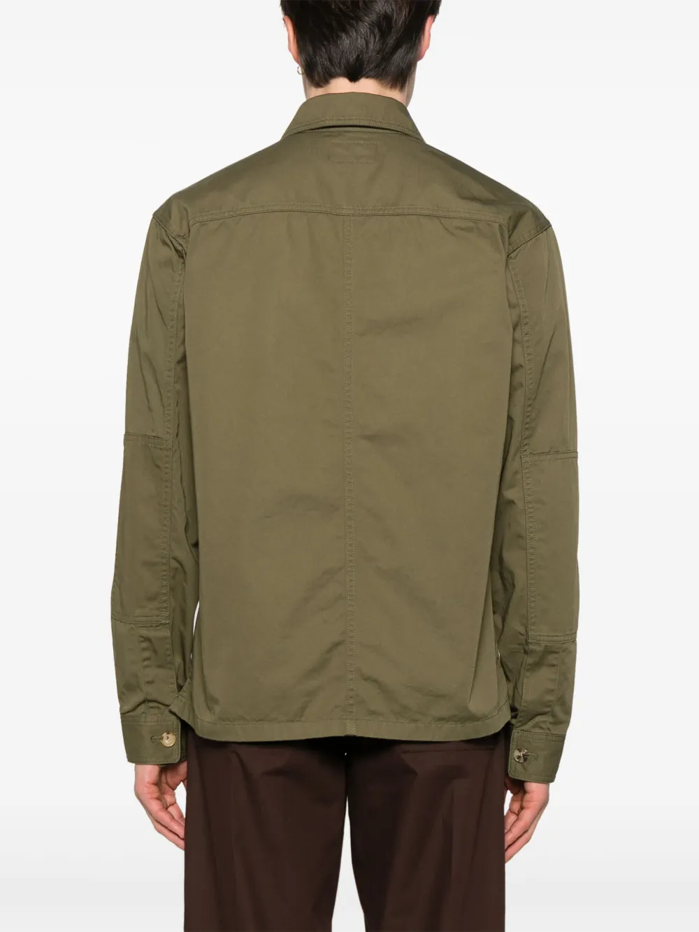 Saint Laurent Katoenen shirtjack Groen