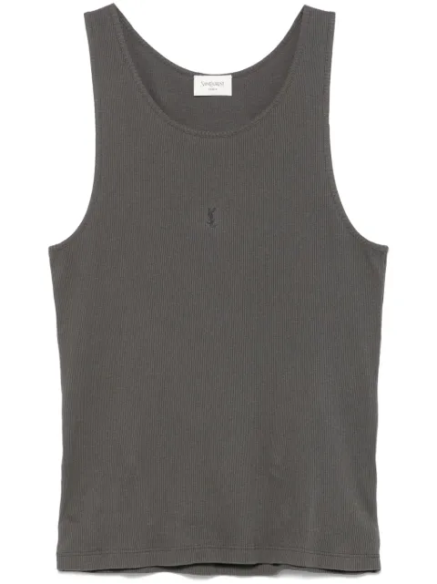 Saint Laurent camiseta con bordado Cassandre
