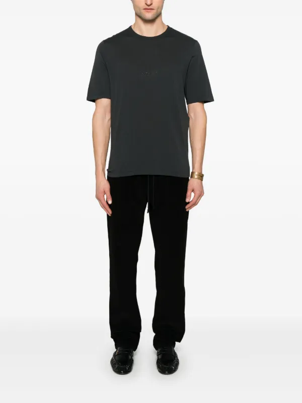 Saint Laurent crew-neck T-shirt | Grey | FARFETCH