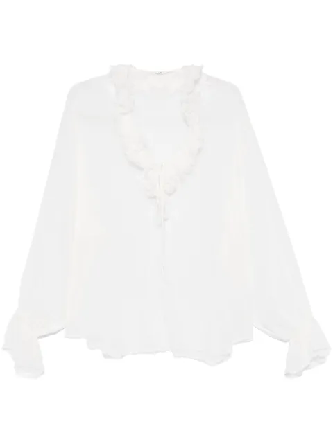 Ermanno Scervino blusa suelta con encaje bordado